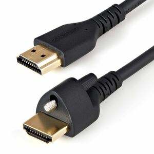 StarTech.com Cavo HDMI 2.0 da 2m con connettore a vite di bloccaggio - Cavetto HDMI 4K 60Hz HDR - Filo HDMI con Ethernet a