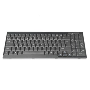Digitus Tastatur - Kabel Konnektivität - USB Schnittstelle - Türkisch - QWERTY Layout - Schwarz - Rackmount-LCD