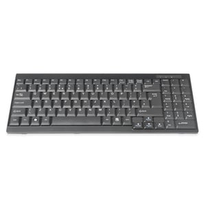 Digitus Tastatur - Kabel Konnektivität - Englisch (GB) - Schwarz - Rackmount-LCD