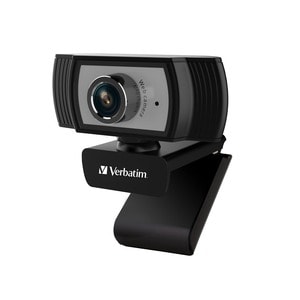 Verbatim Webcam - 2 Megapixel - 30 fps - Black, Silver - USB 2.0 - 1920 x 1080 Video - CMOS Sensor - Manual Focus - Microp