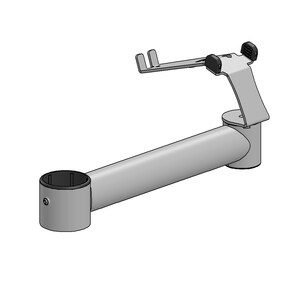 SpacePole Pole Mount for Bar Code Scanner - Black - TAA Compliant
