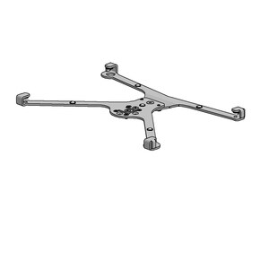 SpacePole X-Frame Mounting Plate for iPad Pro - Black - 10.50" (26.67 cm) Screen Support