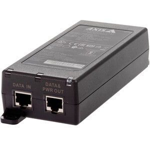Injecteur POE AXIS - 24 V AC Entrée - 56 V DC Sortie - Gigabit Ethernet Port(s) d'entrée - PoE (Power Over Ethernet) Port(