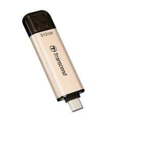 Transcend JetFlash 930C 512 GB USB 3.2 (Gen. 1) Typ A, USB 3.2 (Gen 1) Typ C Flash-Laufwerk - Golden - 420 MB/s Read Speed