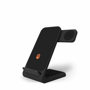 CHARGETREE SWING WITH WALL PLUG CHARGES YOUR WIRELESS ENABLED IPHONE, AIRPODS, AND APPLE WATCH AT THE SAME TIME - WHITE