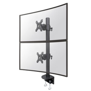 Neomounts Neomounts Pro FPMA-D960DVBLACKPLUS Desk Mount for Flat Panel Display, Curved Screen Display - Black - 2 Display(