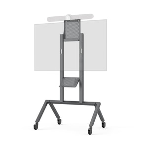 Heckler Design AV Cart for Logitech Rally Bar - 300 lb Load Capacity - 4 Casters - 4" Caster Size - Powder Coated Steel - 