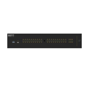 Netgear M4250-40G8XF-PoE++ AV Line Managed Switch - 40 Ports - Manageable - 3 Layer Supported - Modular - 82.60 W Power Co