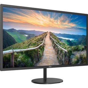 AOC Q32V4 32" Class WQHD Monitor LCD - 16:9 - preto texturizado - 80 cm (31,5") Viewable - Tecnologia IPS (In-plane switch