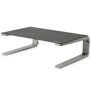 StarTech.com Monitor Riser Stand, For up to 32" (22lb/10kg) Monitor, Monitor Riser, Steel&Aluminum, Monitor Shelf w/ Three