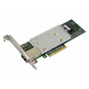 Microchip Adaptec HBA 1100-8i8e Controlador SAS - 12Gb/s SAS - PCI Express 3.0 x8 - Cartão Plug-in - 16 Total de portas SA