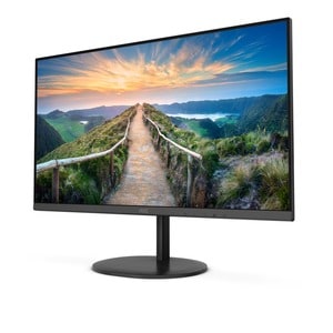 AOC Q27V4EA 27" Class WQHD Monitor LCD - 16:9 - preto texturizado - 68,6 cm (27") Viewable - Tecnologia IPS (In-plane swit
