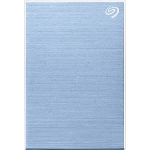 Seagate One Touch STKY1000402 1 TB Portable Hard Drive - External - Light Blue - Desktop PC, MAC Device Supported - USB 3.