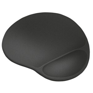 Trust Bigfoot Mauspad - 19 mm x 292 mm x 322 mm Abmessung - Schwarz - Gel, MicroFiber - Rutschfest, Rutschfest