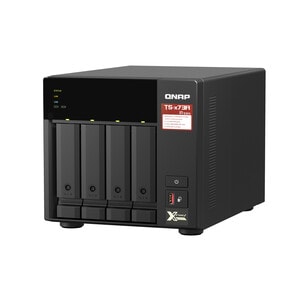 QNAP TS-473A-8G 4 x Total Bays NAS Storage System - 5 GB Flash Memory Capacity - AMD Ryzen V1500B Quad-core (4 Core) 2.20 