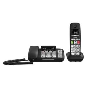 Gigaset DL780 Plus DECT-Schnurgebundenes Telefon/Schnurlostelefon - Schwarz - 1 Telefonleitung(en) - 1 Gleichzeitige Anruf