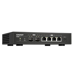 QNAP QSW-2104-2T Router - 6 Ports - 10 Gigabit Ethernet - Desktop - 2 Year