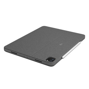Logitech Combo Touch Keyboard/Cover Case for 27.9 cm (11") Apple iPad Pro Tablet - Oxford Gray - Scrape Resistant, Bump Re