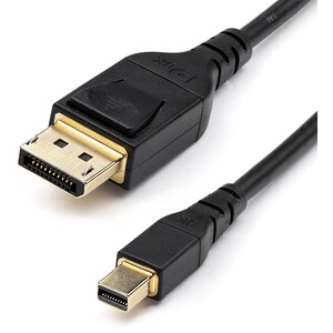 StarTech.com 6ft 2m VESA Certified Mini DisplayPort to DisplayPort 1.4 Cable, 8K 60Hz HBR3 HDR, Super UHD 4K 120Hz, mDP to