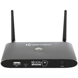 KINDERMANN Klick & Show K-40 Dualband IEEE 802.11ac Wireless Presentation Gateway - 2,40 GHz, 5 GHz - 2 x Netzwerk (RJ-45)