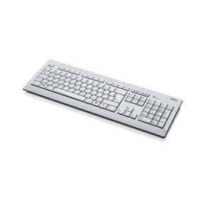 Fujitsu KB521 ECO Tastatur - Kabel Konnektivität - USB Schnittstelle - Italienisch - Grau - 105 Taste(n) - Power, Schlafen