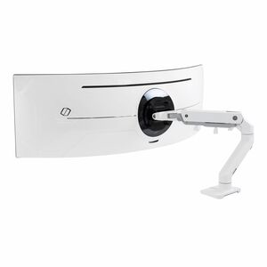 Ergotron Mounting Arm for Monitor, Curved Screen Display - White - Landscape/Portrait - 124.5 cm (49") Screen Support - 19