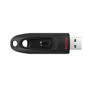 SanDisk Ultra 64 GB USB 3.0 Flash Drive - Black - 130 MB/s Read Speed - 3 / Pack