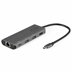 StarTech.com USB 3.1 (3.1 Gen 2) Type C Docking Station for Notebook, Tablet, Workstation - 100 W - Grey - 1 Displays Supp