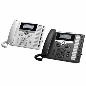 Cisco 7861 Telefone IP - Montagem em parede, Secretária, Tabletop - Carvão, Branco - 16 x Linha Total - VoIP - 2 x Rede (R