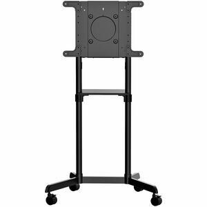 StarTech.com Mobile TV Cart, Portable Rolling TV Stand, 37-70 inch VESA Display Mount (154lb/70kg), Shelf & Storage, Rotat