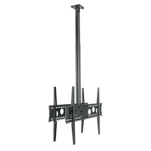HAGOR Deckenhalterung für TV, Display - Schwarz - Höhenverstellbar - 2 Unterstützte(r) Display(s)Bildschirmgr�ße: 55 Zoll 