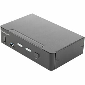 2 Port HDMI KVM-Switch - 4K 60Hz Ultra HD HDR - HDMI 2.0 KVM Umschalter - Audio (SV231HU34K6) - 2 Computer - 1 Lokaler Ben