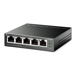 TP-Link TL-SG105PE 5 Ports Ethernet Switch - Gigabit Ethernet - 10/100/1000Base-T - 2 Layer Supported - 4.50 W Power Consu