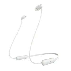 Sony WI-C200 Wireless Behind-the-neck, Earbud Stereo Earset - White - Binaural - In-ear - 914.4 cm - Bluetooth - 20 Hz to 