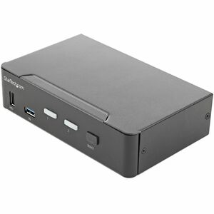 StarTech.com KVM Switchbox - TAA Compliant - 2 Computer(s) - 1 Local User(s) - 3840 x 2160 - 9 x USB - 3 x HDMI - 1U - Des