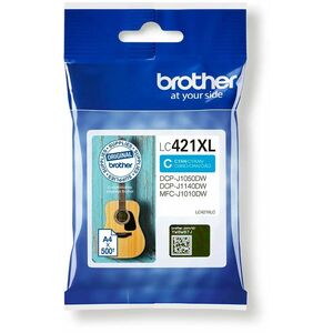 Brother LC421XLC Hoch Kapazität Tintenstrahl Tintenpatrone - Cyan - Original - 1 Pack