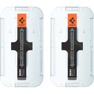 Spigen EZ Fit GLAS.tR Slim 9H Tempered Glass Screen Protector - Clear - 2 - For 15.5 cm (6.1") LCD iPhone 13, iPhone 13 Pr