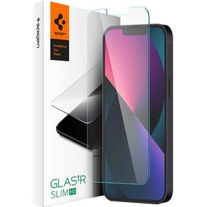 Spigen GLAS.tR SLIM HD 9H Tempered Glass Screen Protector - Transparent - For LCD iPhone 13, iPhone 13 Pro, iPhone 14 - Oi