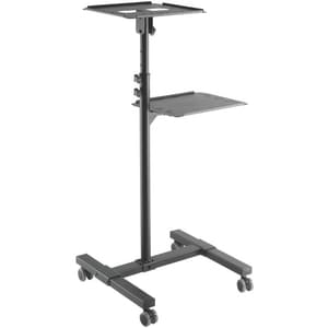 StarTech.com Projektor-Wagen - 2 Regal - 20 kg Belastbarkeit - 4 Rollen - Stahl - 502,9 mm Länge x 454,7 mm Breite x 1463 