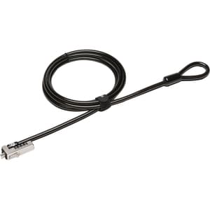 Kensington Slim NanoSaver Cable Lock For Notebook - 1.83 m Cable - Resettable - 4-digit - Combination Lock - Carbon Steel 