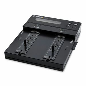 StarTech.com Standalone Dual Bay M.2 SATA/NVMe Duplicator/Eraser, HDD/SSD Cloner/Wiper, M.2 PCIe/AHCI, Hard Drive Sanitize