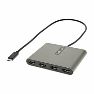StarTech.com USB C to Quad HDMI Adapter, USB-C to 4x HDMI Monitor Converter for Windows (no support for macOS/ChromeOS/Lin