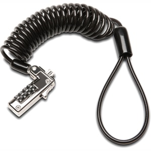 Kensington Slim NanoSaver Cable Lock For Notebook - 1.83 m Cable - Resettable - 4-digit - Combination Lock - Black - Plast