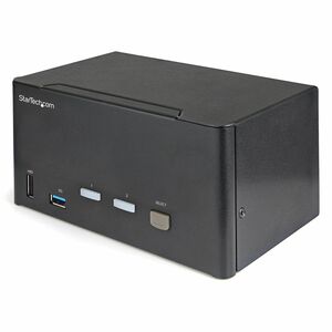 StarTech.com KVM-Switchbox - TAA-konform - 2 Computer - 1 Lokaler Benutzer(n) - 8 x USB - 9 x DisplayPort - Desktop