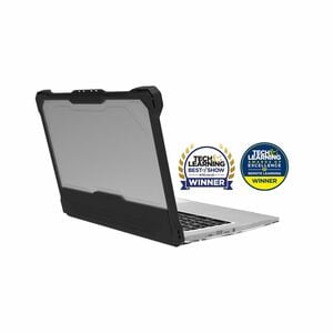 MAXCases Extreme Shell-L Rugged New Case for HP Chromebook - Textured Grip - Black/Clear - TAA Compliant - Impact Absorbin