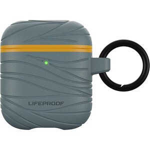 LifeProof Carrying Case Apple AirPods - Anchors Away (Gray/Orange) - Drop Proof, Scuff Resistant, Drop Resistant - Carabin