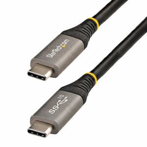 StarTech.com 3ft 1m USB C Cable 10Gbps, USB-IF Certified USB-C Cable, USB 3.1 Type-C Cable, 5A/100W PD, DP Alt Mode, USB C