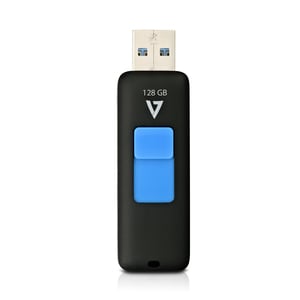 V7 128 GB USB 3.0 Unidade Flash - Preto - 100 MB/s Read Speed - 70 MB/s Write Speed