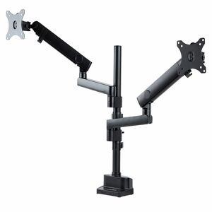 StarTech.com Desk Mount Dual Monitor Arm, Height Adjustable Monitor Mount for 2x VESA Displays up to 32" (17.6lb/8kg), Mec
