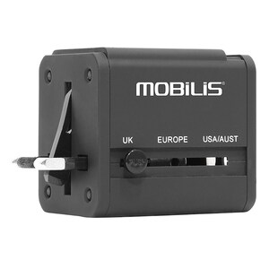 MOBILIS AC Adapter - Universal Adapter - For Smartphone, Tablet PC, USB Device - 120 V AC, 230 V DC Input - 5 V DC Output 